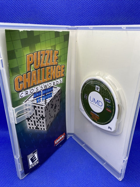 Puzzle Challenge: Crosswords and More (Sony PSP, 2006) CIB Complete, Tested!
