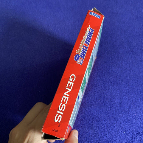 Prime Time NFL Starring Deion Sanders (Sega Genesis) Cardboard Complete Tested!