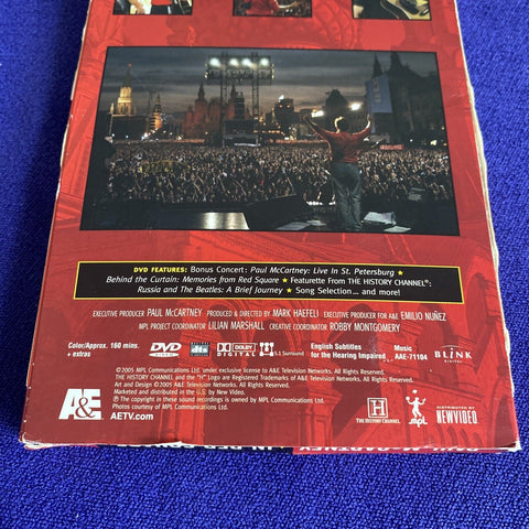 Paul McCartney In Red Square (DVD, 2005) Long Big Box - Tested!