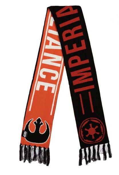 NEW! Star Wars Rebel Imperial Force Logo Jacquard Scarf - NWT