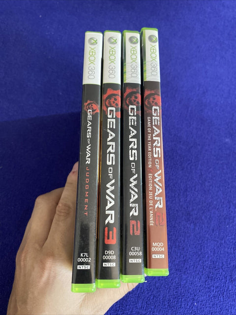 Gears Of War 2 Special Edition 3 + Judgement Bundle Lot (Xbox 360) Tested!