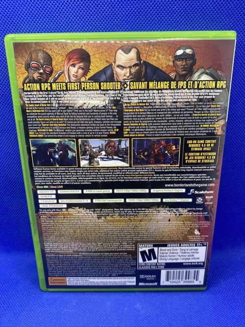 Borderlands Game of the Year Edition (Xbox 360, 2010) 2-Disc w/ Poster Complete