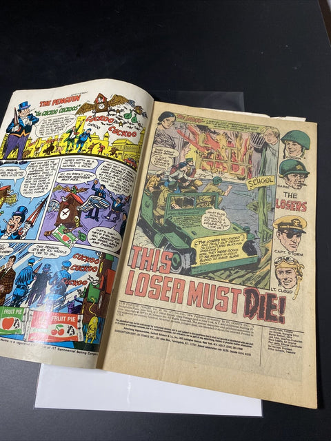 Our Fighting Forces Featuring The Losers 1978 No. # 177 DC Comics w/ Board + Bag