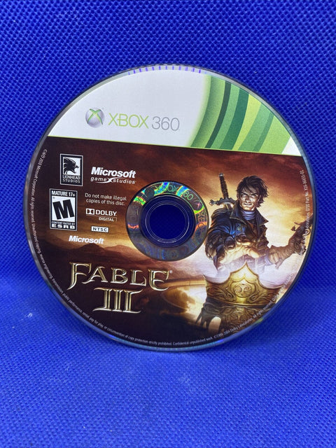 Fable III 3 (Microsoft Xbox 360, 2010) CIB Complete - Tested!