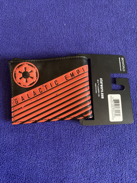 NEW! Star Wars Galactic Empire Tie Advanced Bi Fold Wallet - NWT