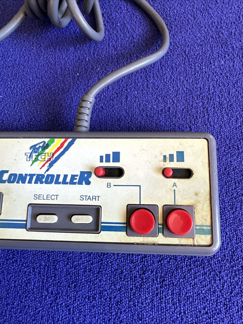Nintendo NES Turbo Tech Wired Controller - No Thumb Stick - Tested!