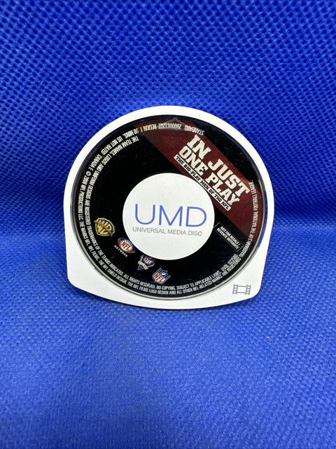 NFL In Just One Play (UMD for PSP) Cartridge Disc + Sleeve - Tested!