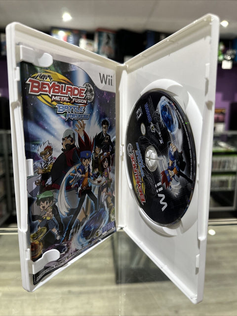 Beyblade: Metal Fusion Battle Fortress (Nintendo Wii, 2010) CIB Complete Tested!