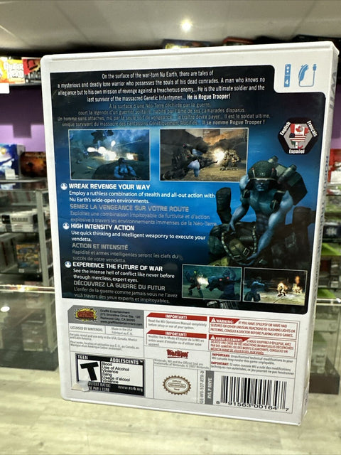 Rogue Trooper: Quartz Zone Massacre (Nintendo Wii, 2009) CIB Complete Tested!