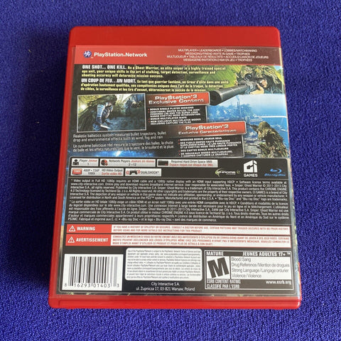 Sniper Ghost Warrior 1 And. 2 Lot PS3 (PlayStation 3) Complete Tested!