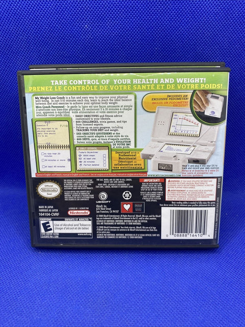 My Healthy Cooking + Weight Loss Coach Nintendo DS Lot of 2 Games - Complete