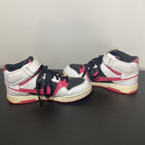 Nike 6.0 Air Mogan Mid Pink + White High Tops Kids 6Y Women’s 7.5 - 442446-100