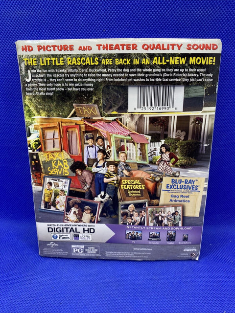 The Little Rascals Save the Day (Blu-ray, DVD, 2014, 2-Disc Set) w/ Slipcover