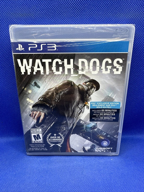 NEW! Watch Dogs PS3 (Sony PlayStation 3, 2014) PS3 Factory Sealed!
