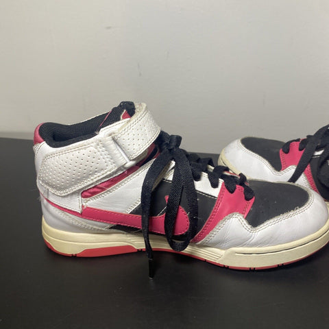 Nike 6.0 Air Mogan Mid Pink + White High Tops Kids 6Y Women’s 7.5 - 442446-100
