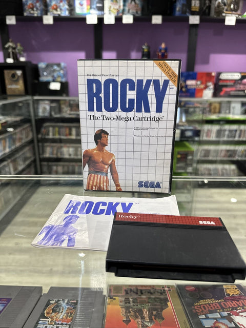 Rocky (Sega Master System, 1987) SMS CIB Complete Tested!