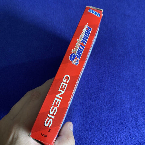 Prime Time NFL Starring Deion Sanders (Sega Genesis) Cardboard Complete Tested!