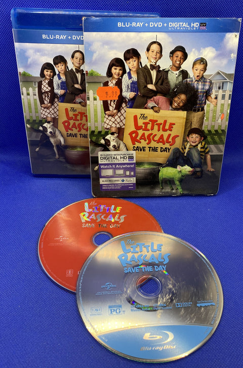 The Little Rascals Save the Day (Blu-ray, DVD, 2014, 2-Disc Set) w/ Slipcover