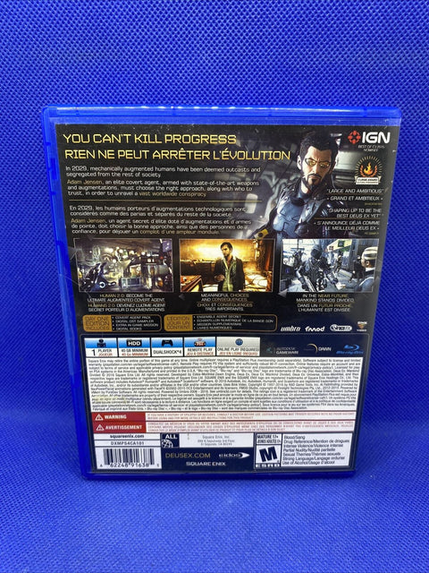 Deus Ex: Mankind Divided - Day One Edition (Sony PlayStation 4, 2016) PS4 Tested