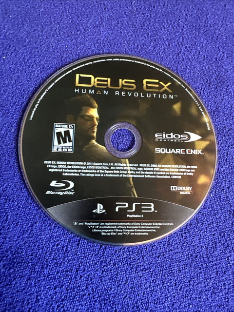 Deus Ex: Human Revolution (Sony PlayStation 3) PS3 Complete - Tested!