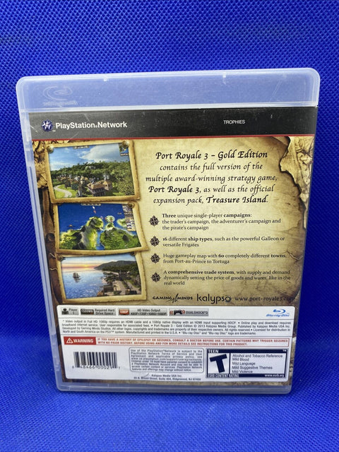 Port Royale 3 Gold Edition (Sony PlayStation 3, 2014) PS3 CIB Complete Tested