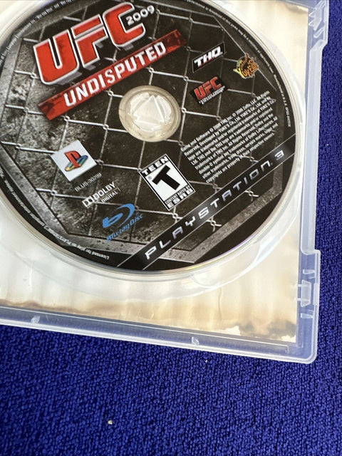 UFC Undisputed 2009 2010 PS3 Lot (Sony PlayStation 3) Tested!