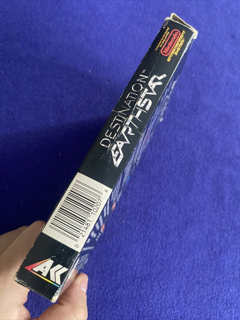 Destination Earthstar (Nintendo NES, 1990) In Box, No Manual - Tested!