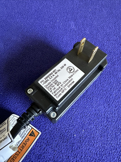 Original Microsoft OEM Xbox Power Surge Supply AC Adapter Cable - OEM Tested