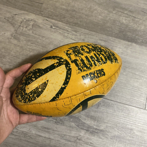 Vintage Wilson Green Bay Packers Football - Green + Yellow Gold “Frozen Tundra”