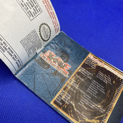 Yu-Gi-Oh! Dark Duel Stories GBC Gameboy Color Instruction Booklet Manual ONLY