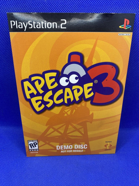 Ape Escape 3 - Demo Disc NFR (Sony PlayStation 2) PS2 w/ Cardboard Sleeve Tested