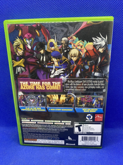 BlazBlue: Continuum Shift Extend + Limited OST Soundtrack (Xbox 360) Complete