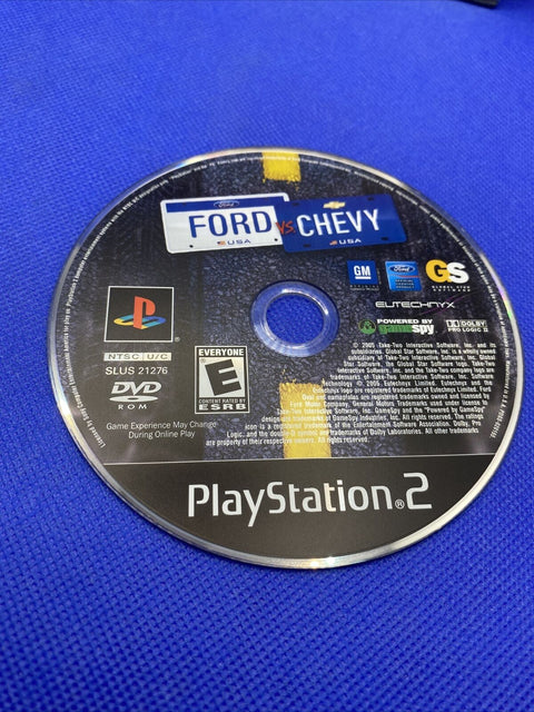 Ford vs. Chevy (Sony PlayStation 2, 2005) PS2 CIB Complete - Tested!