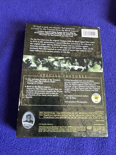 Horror The Legacy Collection DVD Lot - The Mummy Wolf Man Creature Black Lagoon