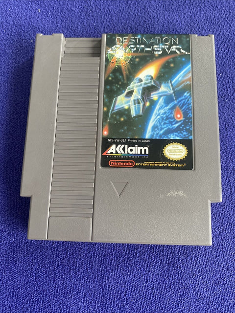 Destination Earthstar (Nintendo NES, 1990) In Box, No Manual - Tested!