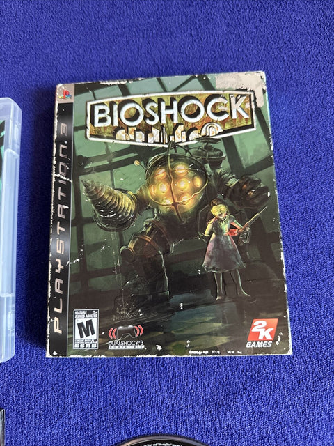 BioShock (Sony PlayStation 3, 2008) PS3 Complete w/ Slip Cover - Tested!