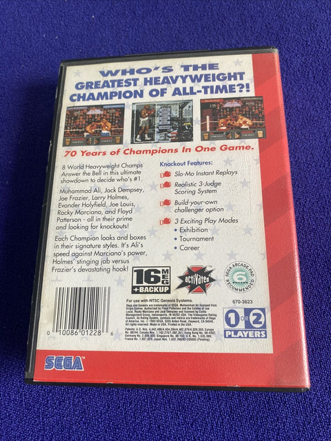 Greatest Heavyweights (Sega Genesis, 1993) Authentic In Box - Tested!