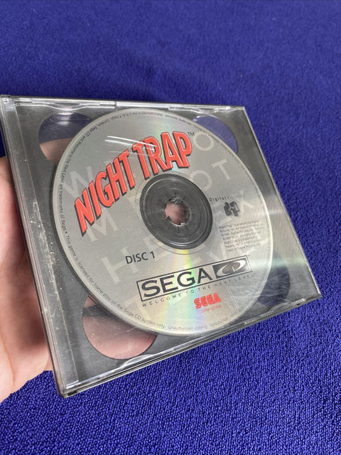 Night Trap (Sega CD, 1992)  Authentic Disc 1 + 2 - Tested!