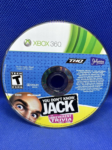 You Don't Know Jack (Microsoft Xbox 360, 2011) CIB Complete - Tested!