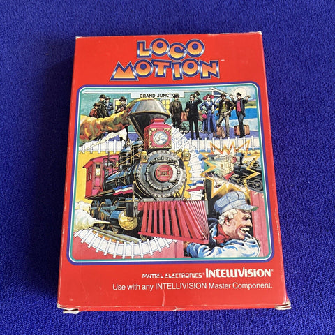 Loco-Motion (Intellivision, 1982) CIB Complete In Box w/ Overlays