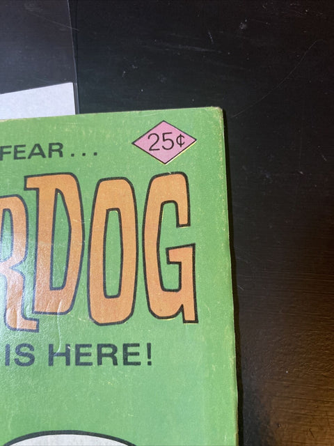 Underdog No. # 8 1976 - Gold Key Comics - w/ Board + Bag!