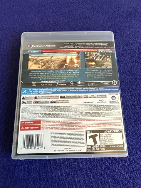 R.U.S.E. Ruse (Sony PlayStation 3) PS3 CIB Complete - Tested!