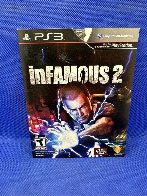 *PROMO* inFamous 2 (Sony PlayStation 3, 2011) PS3 NFR w/ Cardboard Sleeve Tested