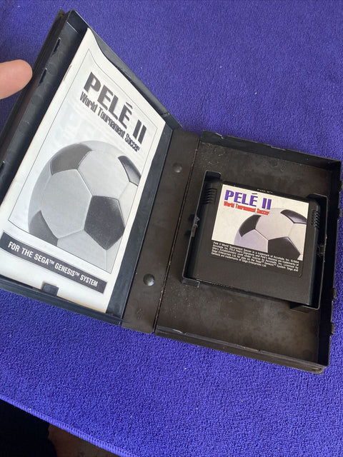 Pele II 2 World Tournament Soccer (Sega Genesis) Authentic CIB Complete Tested!