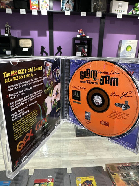 Slam 'N Jam '96: Signature Edition (PlayStation 1, 1996) PS1 CIB Complete Tested