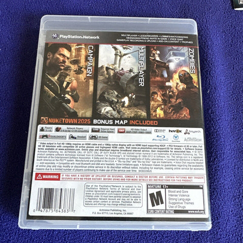 Call of Duty Black Ops I + II Lot (Sony PlayStation 3) PS3 1 And 2 Both Complete