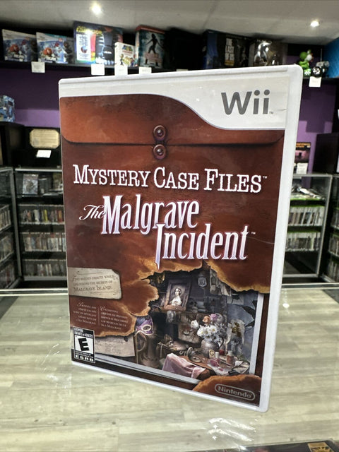 Mystery Case Files: The Malgrave Incident (Nintendo Wii, 2011) Complete Tested!