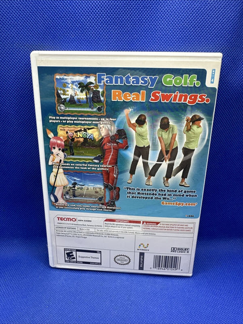 Super Swing Golf (Nintendo Wii, 2006) CIB Complete - Tested!