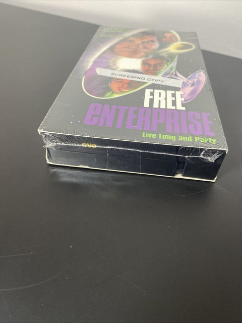 NEW! PROMO COPY - Free Enterprise (VHS, 1999) Screening Copy - Factory Sealed!