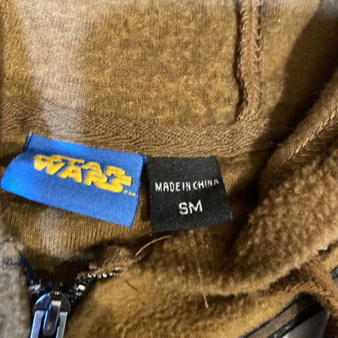 Official Star Wars Chewbacca Chewy Hooded One Piece Pajamas Adult Size Small